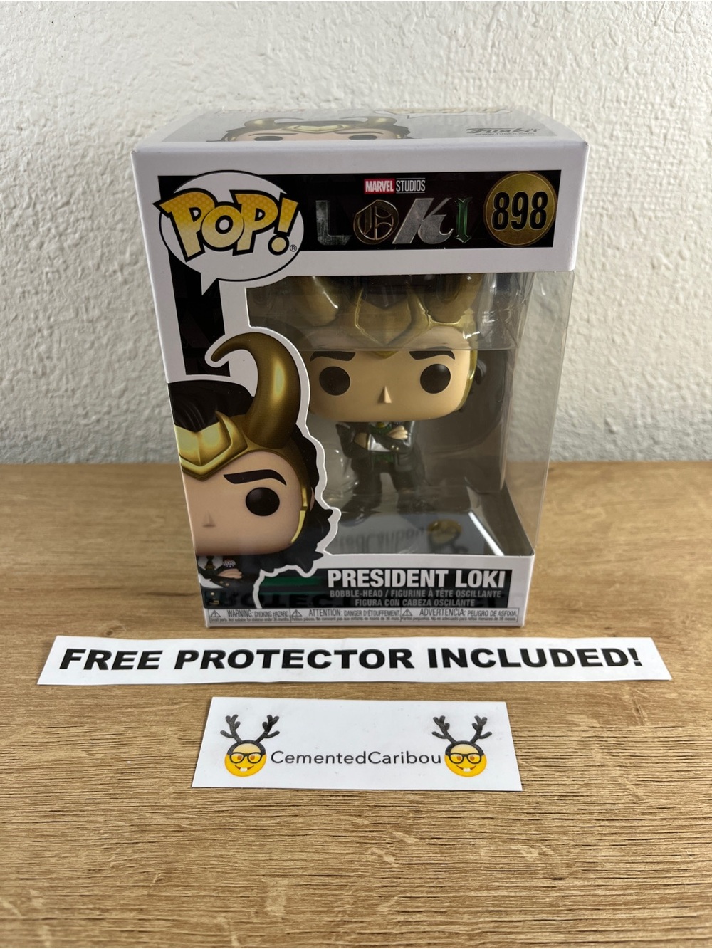 President Loki Funko Pop #898 Marvel Disney Vaulted NEAR MINT